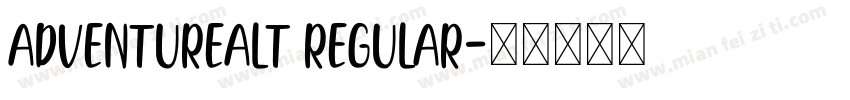 AdventureAlt Regular字体转换